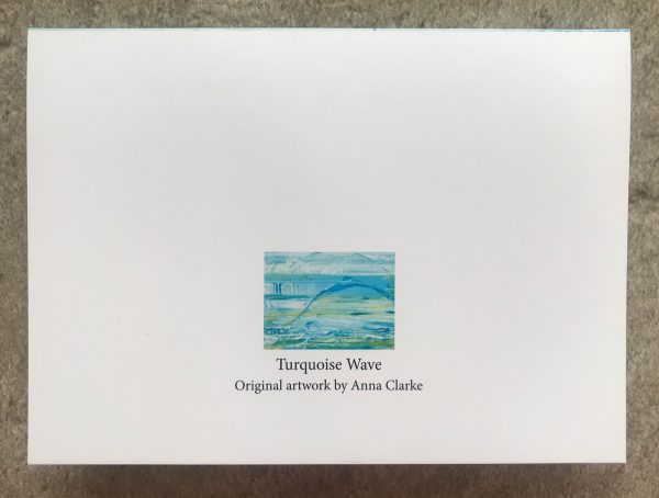 Turquoise Waters - Greeting card back